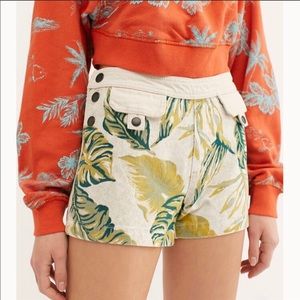 Free People Tropical Combo shorts